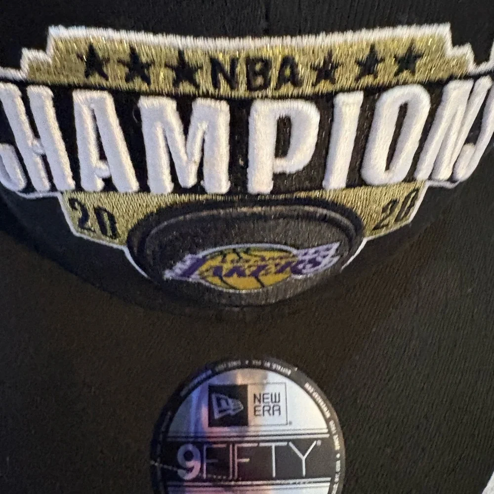 New Era NBA Champions Black and Gold Cap